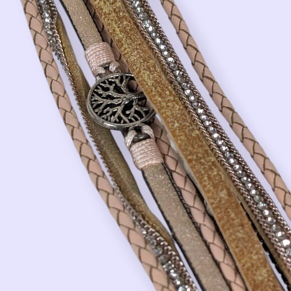 (2/$20) Metallic Multistrand Faux Pearl Magnetic Bracelet - Picture 4 of 6